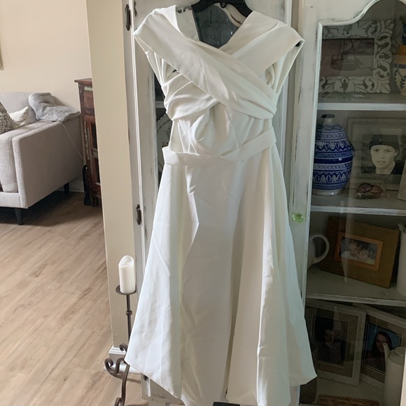 NWT! Cocktail or wedding dress, ivory, beautiful brand new - Picture 2 of 6